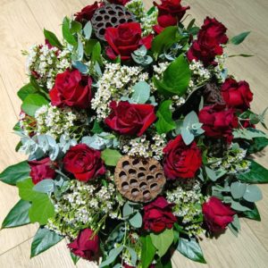 Wiązanka czerwone róże