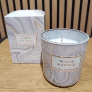 Świeca zapachowa w szkle White Marble