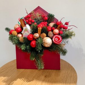 flower box świąteczny